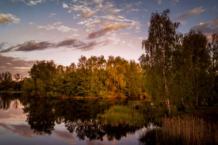 The colors of the setting sun