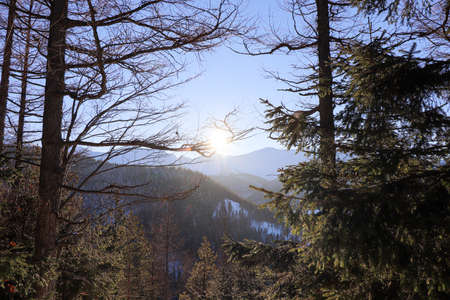 Tatra Mountains - Beautiful winter landscape in the Polish mountains