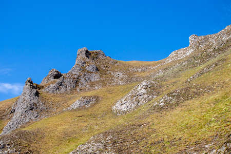 Mam Tor Peak District in England. Beautiful mountain views.