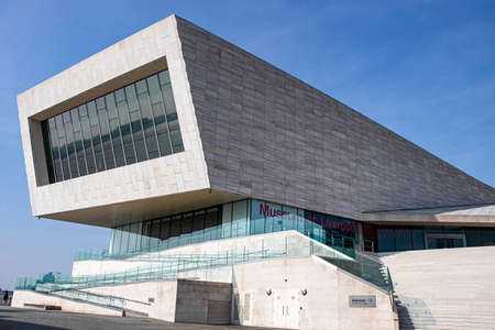 Liverpool, UK. March 21, 2022. Architecture of the city. Beautiful landscape on the River Merseyのeditorial素材