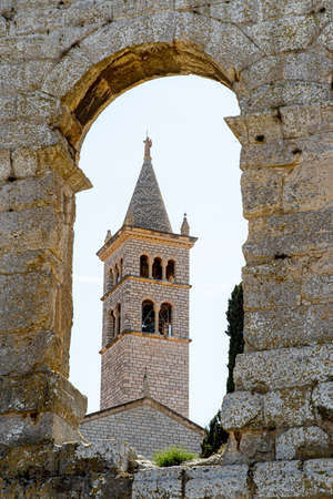 Walls of the ancient Roman Amphitheater in Pula, Croatia. April 30, 2022のeditorial素材