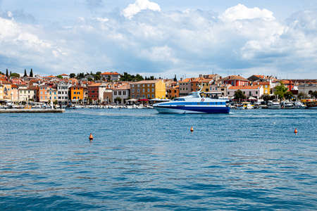 Rovinj Croatia May 2, 2022 Beautiful seaside landscape on the Istrian peninsula.のeditorial素材