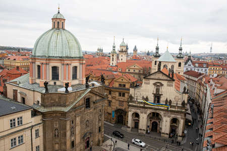 Prague Czech Republic April 25, 2022. Architecture of the city.のeditorial素材