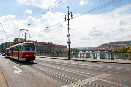 Prague Czech Republic April 26, 2022. Architecture of the city.のeditorial素材