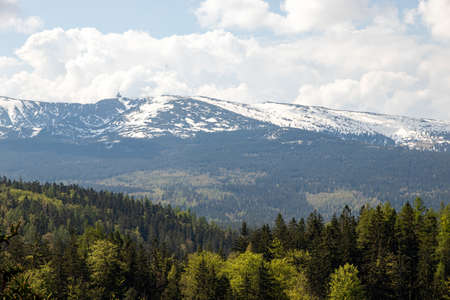 Szklarska Poreba Poland. May 8, 2022 Beautiful landscape in the Polish mountains.