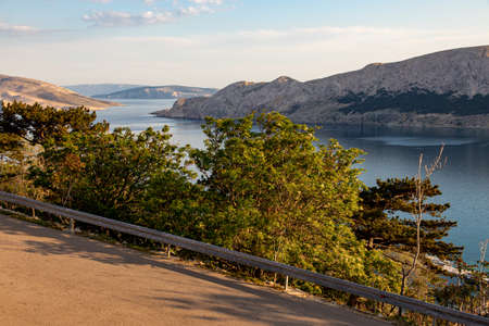 Baska Croatia, May 3, 2022. Beautiful landscape on the island of Krk.