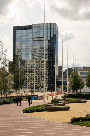 June 12, 2022 Birmingham West Midlands Great Britain. Architecture of the city.のeditorial素材