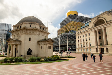 June 12, 2022 Birmingham West Midlands Great Britain. Architecture of the city.のeditorial素材