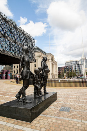 June 12, 2022 Birmingham West Midlands Great Britain. Architecture of the city.のeditorial素材