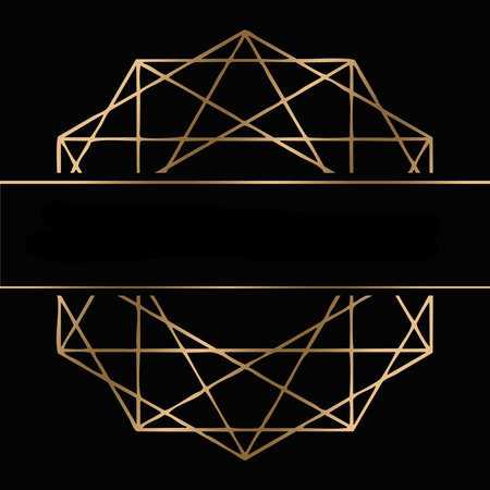 Design template for invitation, web, banner, birthday, wedding, business card. Abstract golden background.の写真素材