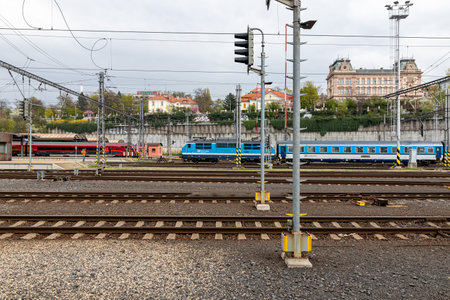 Prague Czech Republic April 25, 2022 Main station - the largest railway station