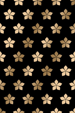 Design template for invitation, web, banner, birthday, wedding, business card. Abstract golden background. Oriental pattern.の写真素材