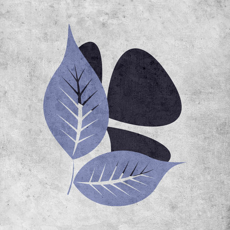 Illustration in vintage old grunge style. Design for cover, wallpaper. Abstract shapes.の写真素材