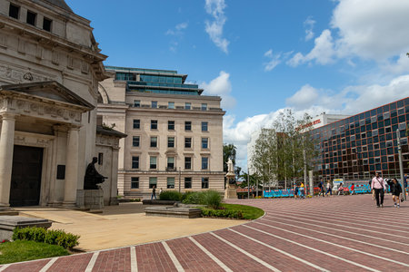 June 12, 2022 Birmingham West Midlands Great Britain. Architecture of the city.のeditorial素材
