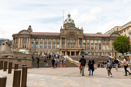 June 12, 2022 Birmingham West Midlands Great Britain. Architecture of the city.のeditorial素材