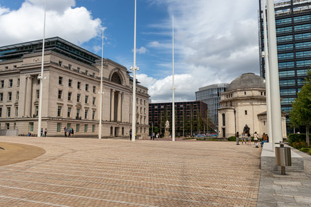June 12, 2022 Birmingham West Midlands Great Britain. Architecture of the city.のeditorial素材