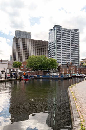 June 12, 2022 Birmingham West Midlands Great Britain. Architecture of the city.のeditorial素材