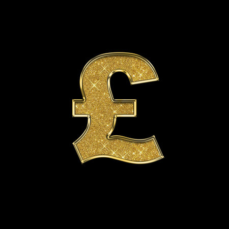 Gold 3D icon on dark background. 3D Renderingの写真素材