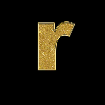 Gold 3D icon on dark background. 3D Renderingの写真素材