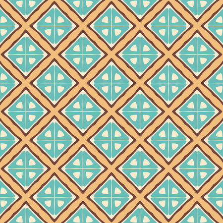 Colorful pattern in the 60s, 70s surface design, fabrics, paper, stationery, cards, banners,...