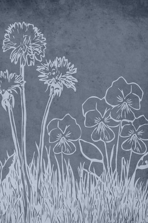 Printable trendy botanical card. Use for cover, wallpaper, wall art.の写真素材