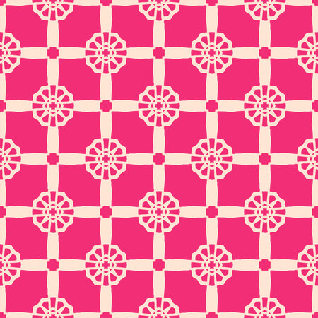 Seamless decorative pattern. For use on paper, cover, fabric, interior design. Material look for dresses, blouses, skirts, ottomans.のイラスト素材