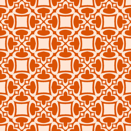 Seamless decorative pattern. For use on paper, cover, fabric, interior design. Material look for dresses, blouses, skirts, ottomans.のイラスト素材
