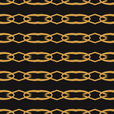 Seamless golden pattern in Art Deco style on a dark background. Design for paper, cover, fabric, home decor.の写真素材