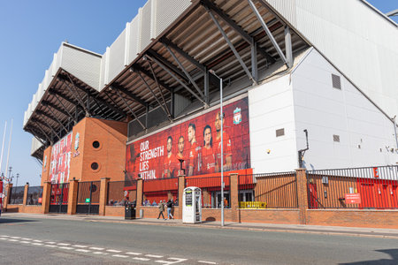 Liverpool, England - March 23, 2022. Liverpool Anfield Stadium, England .