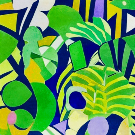 Watercolor painting on canvas. Abstract illustration for print, fabric pattern, for use in graphics.