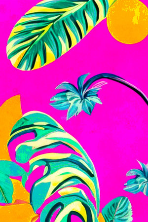 watercolor painting. Printable botanical illustration, fabric pattern, for use in graphic arts.
