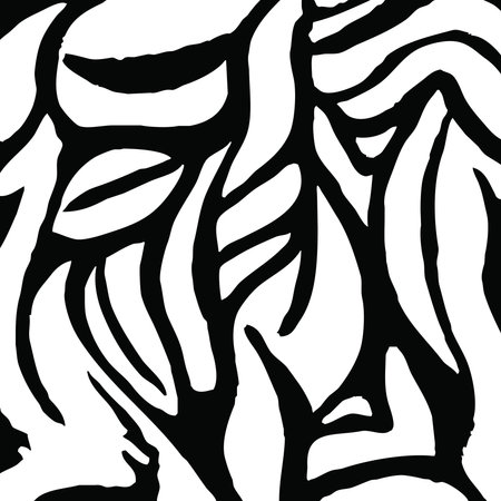 Black and white abstract illustration. Design for clothes, textiles, wall decorations.の写真素材