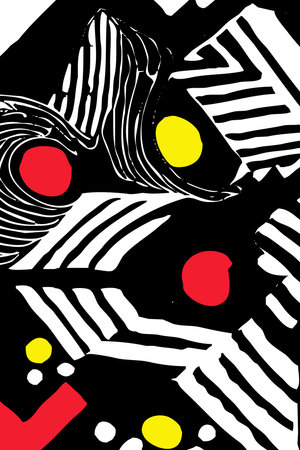 abstract illustration. Geometric shapes. Design of clothing, textiles, wall decorations.
