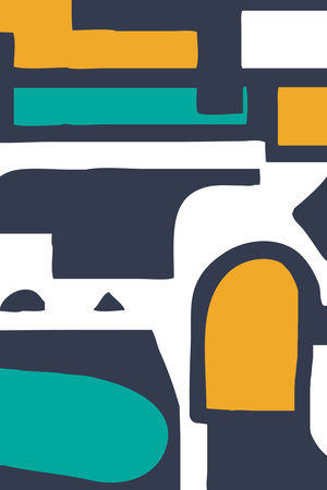 abstract illustration. Geometric shapes. Design of clothing, textiles, wall decorations.の写真素材