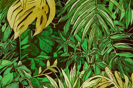 watercolor painting. Printable botanical illustration, fabric pattern, for use in graphic arts.の写真素材