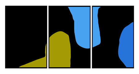 Set of 3 abstract illustrations for printing, pattern for covers, to be used in graphics.