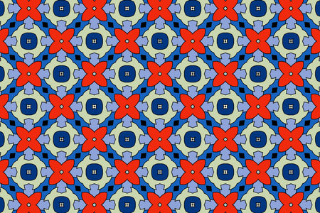 Colorful oriental pattern for textiles, wallpaper, for use in graphics . Not generated by Aiの写真素材