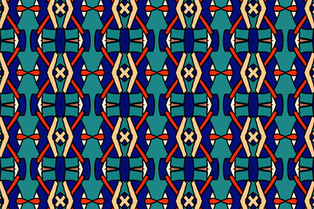 Colorful oriental pattern for textiles, wallpaper, for use in graphics . Not generated by Ai