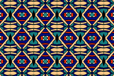 Colorful oriental pattern for textiles, wallpaper, for use in graphics . Not generated by Aiの写真素材