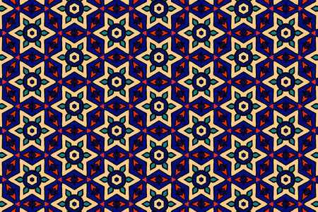 Colorful oriental pattern for textiles, wallpaper, for use in graphics . Not generated by Ai