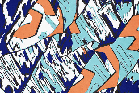 Abstract illustration for print, fabric pattern, for use in graphics.の写真素材