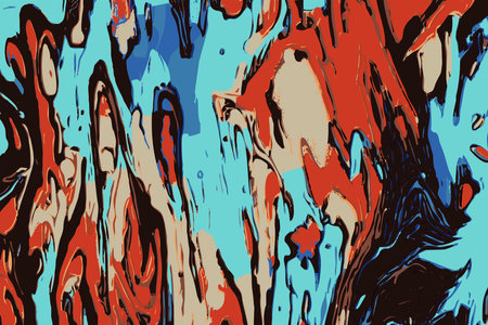 Abstract illustration for print, fabric pattern, for use in graphics.