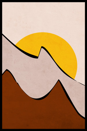 Minimalist illustration for print , for the cover . landscapeの写真素材