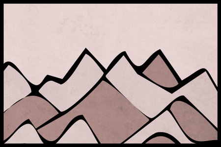 Minimalist illustration for print , for the cover . landscapeの写真素材