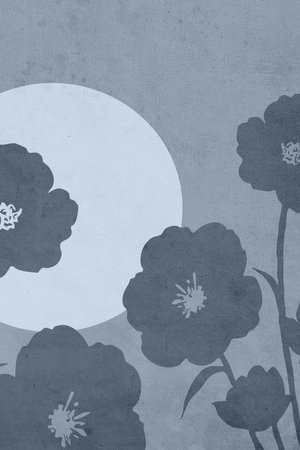 Printable trendy botanical card. Use for cover, wallpaper, wall art. Not generated by Aiの写真素材