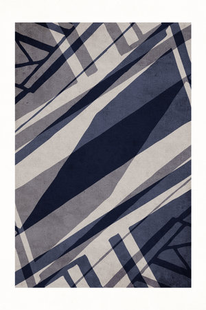 Abstract illustration in vintage style. For use in graphics, for wall decor. Not generated by Ai