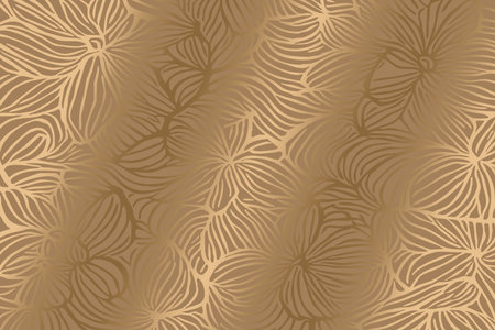 Luxurious golden botanical background. Printable wallpapers, covers, wall art, greeting card,...