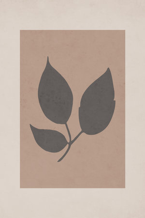 Printable trendy botanical card. Use for cover, wallpaper, wall art. Not generated by Aiの写真素材