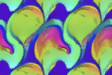 Abstract background in Ikat technique. For use on materials and graphics. Printable pattern for wall...