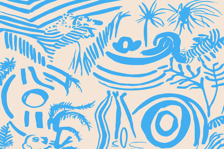 Vector illustration. Pattern to print for wall decorations, materials. Abstract shapes.